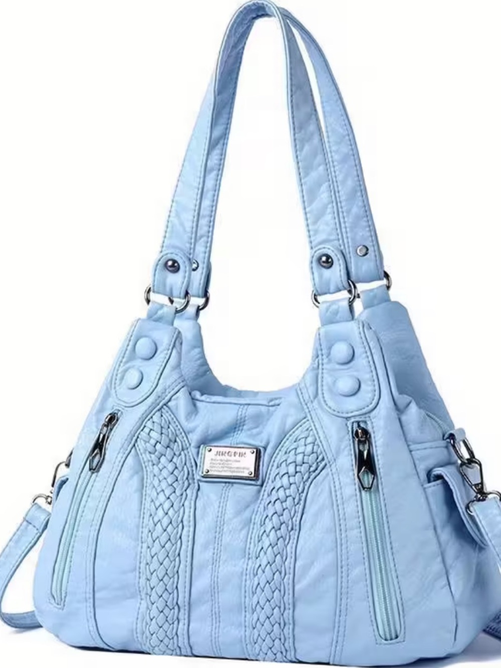 JINGPIN LIGHT BLUE WOMEN’S CROSSBODY SHOULDER BAG